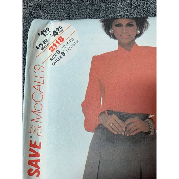 McCall's Misses Blouse Skirt Sewing Pattern sz 12-16 2118 - uncut - Picture 2 of 10